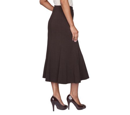 George Simonton Ponte Knit Pull-on Skirt