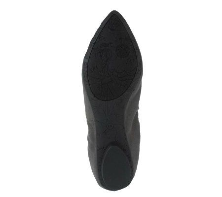 KathyVanZeeland Pointed Toe Ballet Flats w/ Lace Detail