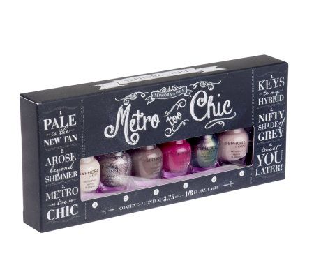 Sephora by OPI Metro Too Chic Set of 6 Minis Collection - A232494