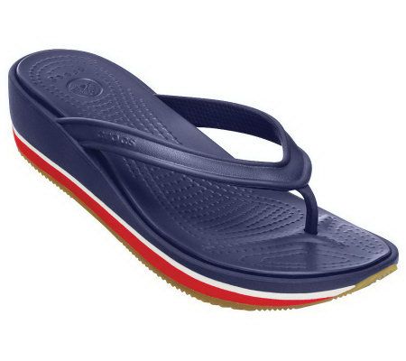 Crocs Womens Retro Flip Wedge Sandals - A327894
