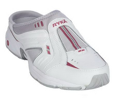 Ryka Leather & Mesh Slip-on Sport Clogs - A6194