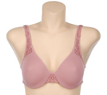 Barely Breezies Wisteria Applique Microfiber Bra with UltimAir - A75594