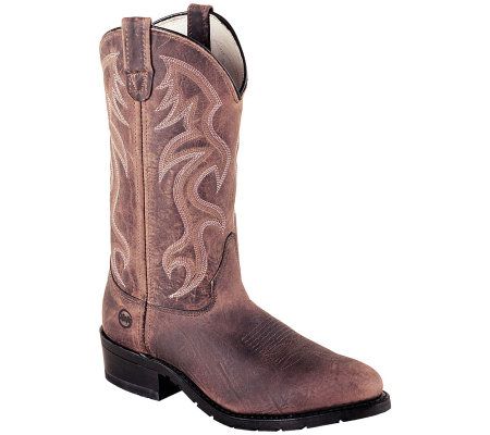 Double H Mens 12 Light Brown AG7 Work WesternBoots - A149595