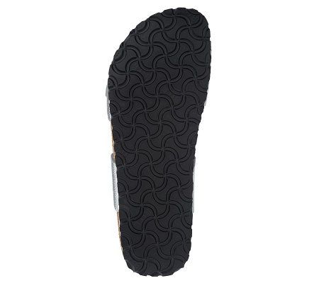 Birkis Tahiti Pebbled Texture Double Strap Soft Footbed Sandals