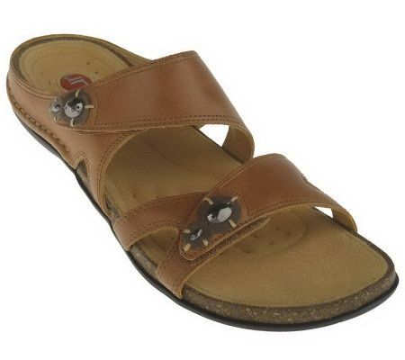 Clarks Unstructured Un.Burst Leather Sandals - A213995