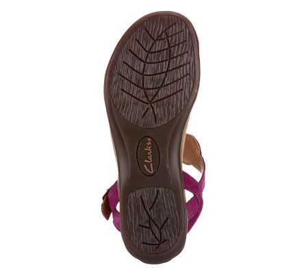 Clarks Artisan Poster Signet Leather Sandals w/ Stud Detail