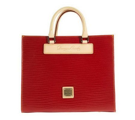 Dooney & Bourke Wavy Leather Janine Satchel with Strap - A222995