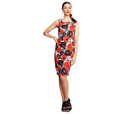 Joan Rivers Floral Bouquet Sleeveless Sheath Dress - A231695