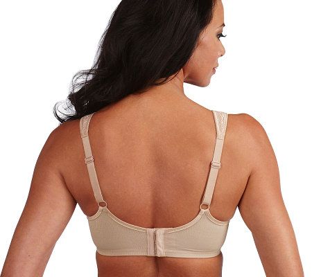 Breezies Set of 2 Wild Rose Lace Seamless Underwire Bra