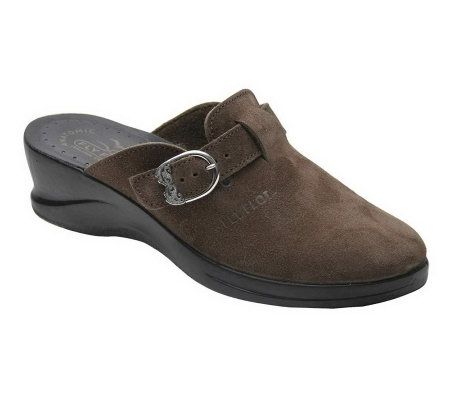 Fly Flot Polly Suede Clog with Adjustable Strap - A163796