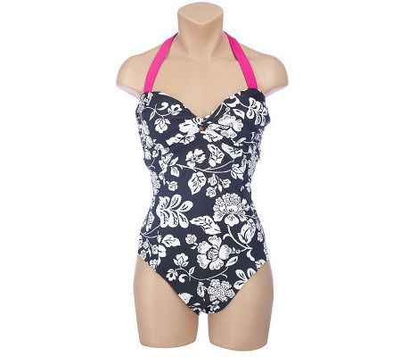 Ocean Dream Signature 1 PC Twist Front Halter Swimsuit - A199896
