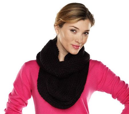 Isaac Mizrahi Live! Multi-Textured Eternity Scarf - A211196