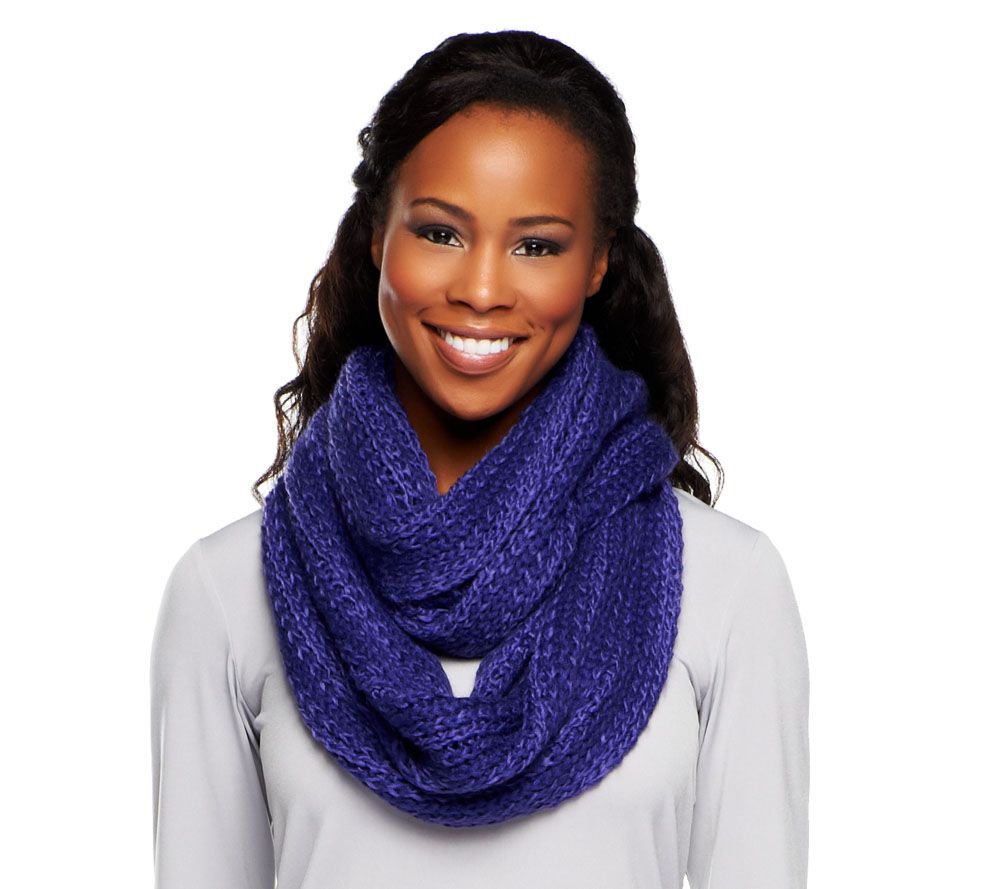 Isaac Mizrahi Live! Multi-Textured Eternity Scarf - A211196