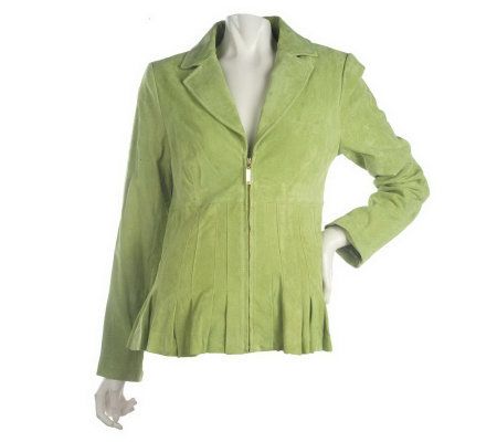 Bradley by Bradley Bayou Suede Jacket with Seaming Detail - A214196