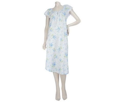 Carole Hochman Lily of the Valley Cotton Jersey Gown - A214396