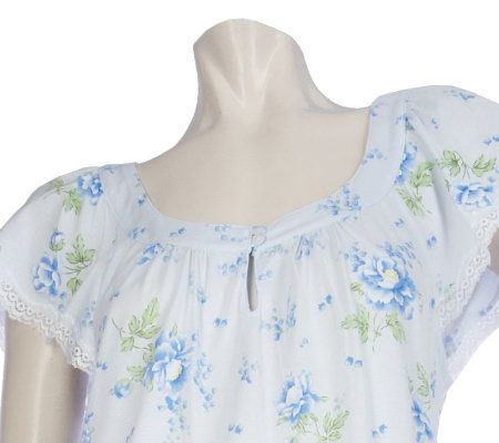 Carole Hochman Lily of the Valley Cotton Jersey Gown