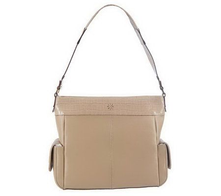 As Is Isaac Mizrahi Live! Mixed Material Hobo Bag - A229096