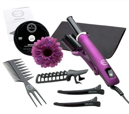 Milana by InStyler Rotating Styling Iron & Accessories - A232296