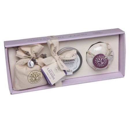 Erbario Toscano Gocce di Lavanda Soap/Perfumer/Cream Gift Set - A315196