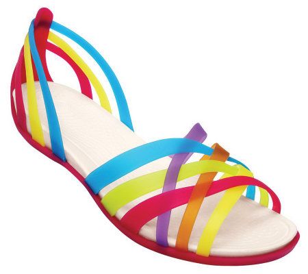 Crocs Womens Huarache Flat Sandals - A327896