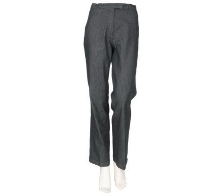 Susan Graver Lightweight Denim Boot Cut Regular Pants - A92796