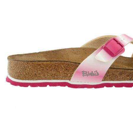 Birkis Ombre Print Multi-Strap Sandals w/ Adj. Buckle