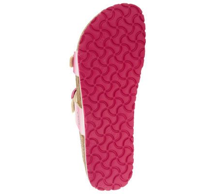 Birkis Ombre Print Multi-Strap Sandals w/ Adj. Buckle