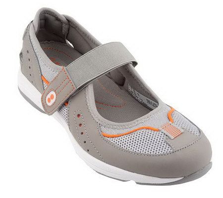 Ryka Leather & Mesh Athleisure Mary Janes - A90497