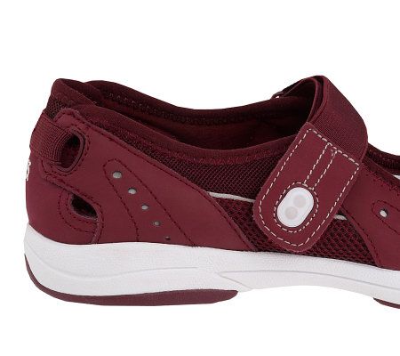 Ryka Leather & Mesh Athleisure Mary Janes