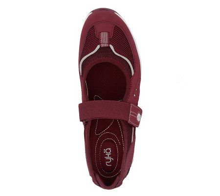 Ryka Leather & Mesh Athleisure Mary Janes