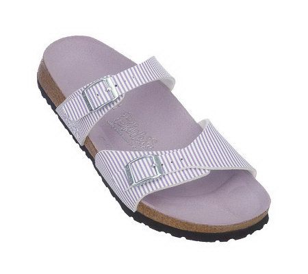 Birki's Aziza Double Strap Sandals with Colored Footbed