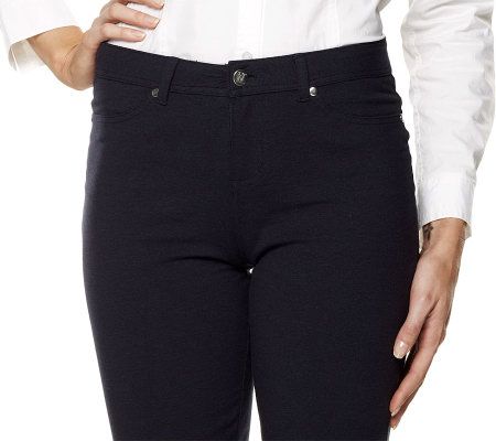 Women with Control Petite Knit Fly Front Jeggings