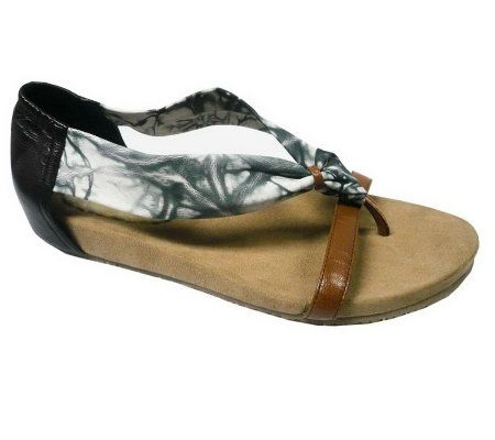 Lamo Tie-dye Leather Sandals - A318898