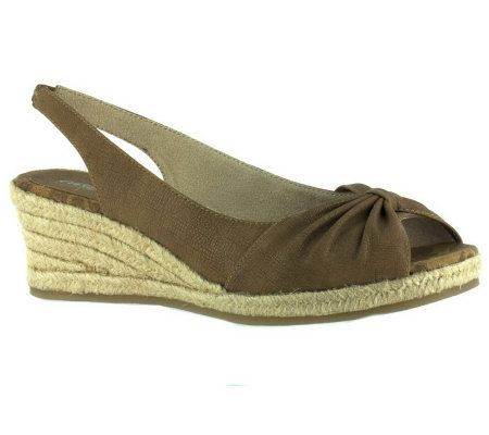 Easy Street Keen Slingback Espadrille WedgeSandals - A327598