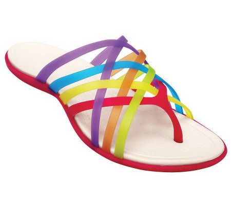 Crocs Womens Huarache Flip-Flop Sandals - A327898
