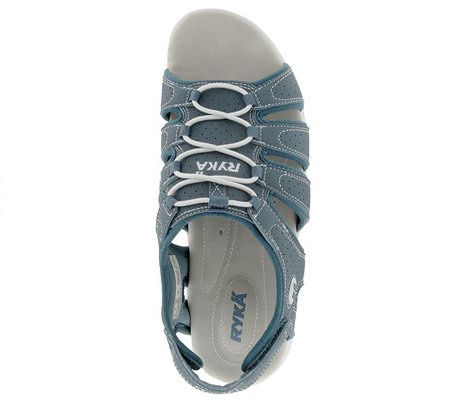 Ryka Lightweight Fisherman Sandals with Hook&Loop Strap