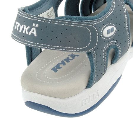 Ryka Lightweight Fisherman Sandals with Hook&Loop Strap