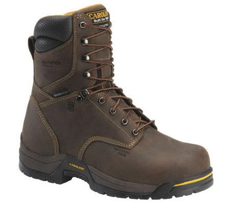 Carolina Boots Mens 8 Broad Toe WaterproofLogger Boots - A208699