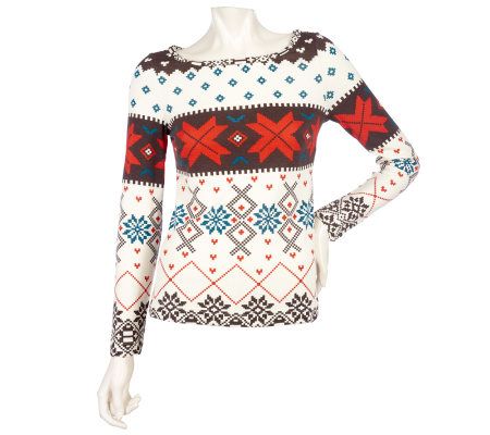 Twist by Christian Francis Roth Fairisle Print Top - A209499