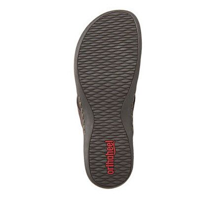 Orthaheel Lola Orthotic Thong Sandals with Metal Detail