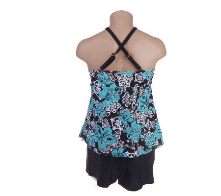 Ocean Dream Signature Calypso Dance X-Back Tankini with Short