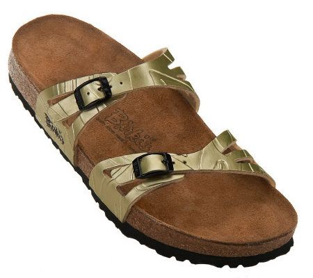 Birkis Moorea Soft Footbed Embossed Cutout Sandals - A223599