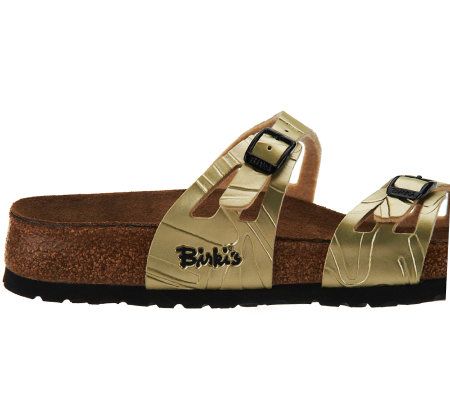 Birkis Moorea Soft Footbed Embossed Cutout Sandals