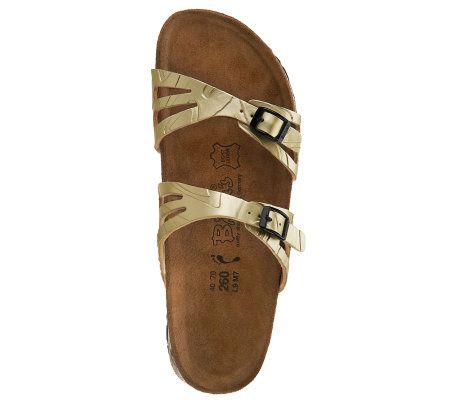 Birkis Moorea Soft Footbed Embossed Cutout Sandals