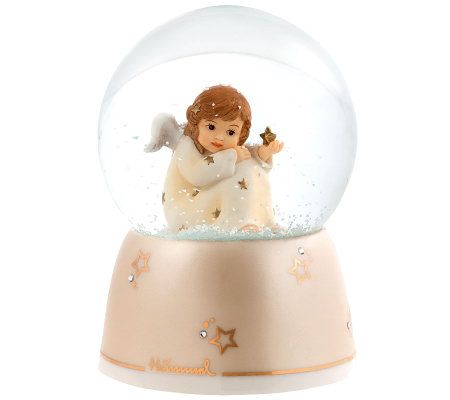Hummel Angel Angel Holding Star Champagne WaterGlobe - C213619