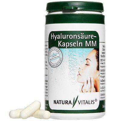 NATURA VITALIS Hyaluronsäure 80 Kapseln für 40 Tage Vitamin A & Zink