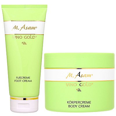 M.ASAM VINO GOLD Körpercreme 500ml & Fußcreme 200ml