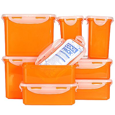 LOCK&LOCK Frischhaltedosen mit Kühlelement 510ml - 2,8l 8 Dosen