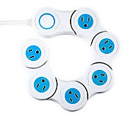 Pivot Power By Quirky Flexible Surge Protector with 6 Outlets - E222100