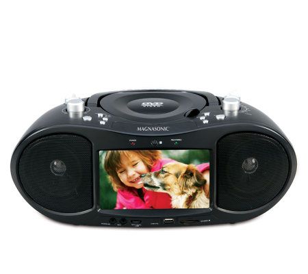 Magnasonic DVD Boombox with 7 Diagonal LCD Screen - E221907